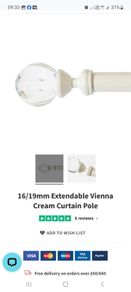 extendable curtain pole