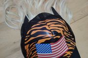 USA  Hat with Attached Blonde Hair Exotic Wig