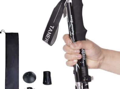 Trekking Pole, Collapsible Walking Hiking Stick for Men Women, Ultralight Aluminum Ski Pole with EVA Grip (FREE SHIPPING)