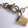 Vintage Long Sterling Silver 925 Gold Plated Leaf Pendant Necklace length 32" - 11g Image 9