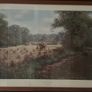 Ronald Beaton vintage The Way We Were framed print. Large country landscape wall art Image 2