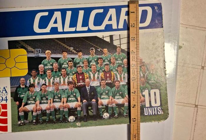 Irish Telecom Eireann Callcard Cardboard Advertising For Irish Soccer Team Usa World Cup 94 10units 14" X 9 " ,, 36cm X 23cm