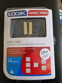 LOGIK Gold Plated Scart cable, new and sealed