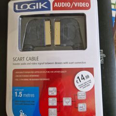 LOGIK Gold Plated Scart cable, new and sealed