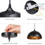 2 Pack Industrial Suspended Ceiling Pendant Light Fixtures Black Metal Vintage Lampshades for Kitchen Island Farmhouse Restaurant Loft Coffee Bar (FREE POSTAGE) Image 3