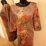 Women's Dress Floral Suede REDUCED SIZE 14 Image 2