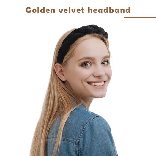 Brand New Women s Velvet Twist Braided Headband Vintage Wide Hair Band Fashion Hair Accessory for Women and Girl.