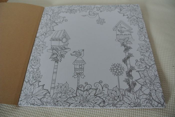 Adult Christmas Colouring Book & Colour Therapy Colouring Pencils