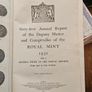 This vintage 1930 Royal Mint annual report features official government documentation with a stamp dated December 5, 1931. IN GOOD CONDITION.  SEE PHOTOS FOR SAME. Image 2