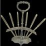 Vintage Set 6 Fruit/Cheese Cutters With Stand Image 5