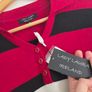 UK16, With Tags Lady Laura Ireland Wool Striped Polo Knit Collared Jumper Image 4