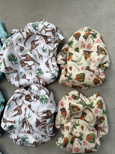 LittleLamb Size 2 Pocket Cloth Nappies and 20 bamboo inserts