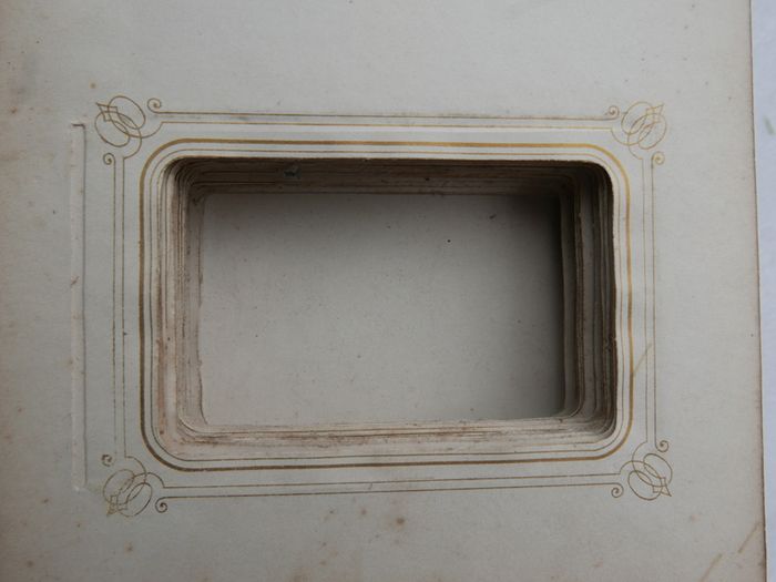Antique Victorian Photo Album - Leather Bound