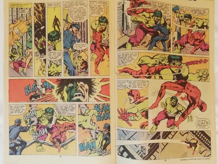 Daredevil #163 VS Hulk Bronze Age (1980)