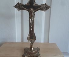 Brass Cross/Christ on Crucifix Cross .. Price Drop