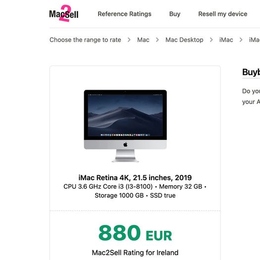 iMac 21-inch 2019  4k higher specs