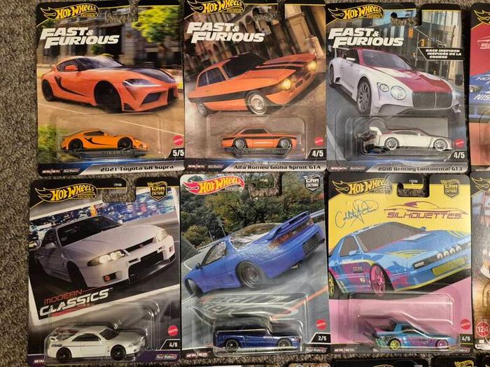 Hot Wheels Premium Supra Skyline McLaren Nissan BMW RX7 Barbie Toyota Mitsubishi Ford