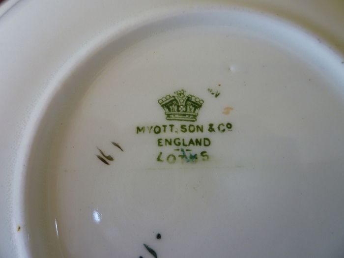 Myott Lotus Bowl Antique Circa 1920's Immaculate Large