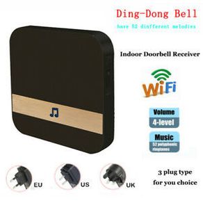 AC90-250V Smart Indoor Doorbell chime Wireless WiFi Door Bell UK Plug app control For EKEN V5 V6 V7 M3