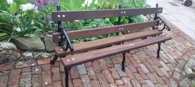 Cast iron garden bench