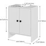 Bathroom Vanity Unit Storage Cabinet Under Basin,48 x 30 x 60cm,White  Cupboard Wash Stands, Vanity Units Space Saving Open Compartment ,Adjustable Shelf Addition To Your Home Image 2