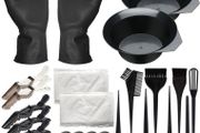 24 Pcs Hair Dye Coloring Kit, Hair Tinting Bowl, Dye Brush, Ear Cover, Shawl, Gloves, Hair Clip for Hair Tint Dying Coloring Hair Dryers Hair Dye Tools Set (FREE POSTAGE)