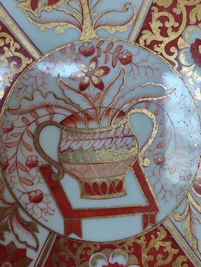 Antique 142 years old hand painted plate Copeland , England 1883