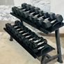Hex Dumbbells With 2 Tier Rack Image 4