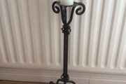 Heavy black candle holder