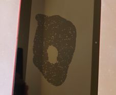 HP Slate 10 HD, Beats Audio, Red, 10.1inch, Stain on Screen, not very noticeable when display is on, see Pictures