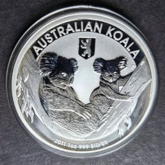 1 oz SILVER KOALA  2011  Privy Berlin Bear 1 Dollar