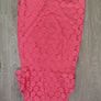 Coral colour lace dress Image 3