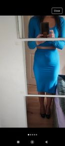 Top + skirt set light blue Size 8