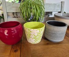 3 flower pots