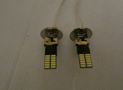 h3 led bulb 2x