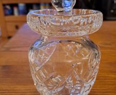 Cut Crystal Lidded Preserve Jam Jar
