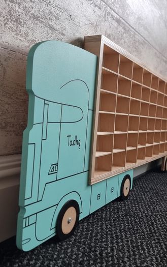 Cabinet Display Shelf Truck Kids Storage Collectibles