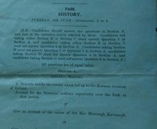 Rare Leaving Certificate Exam Papers (1930s and 1940)