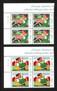 2008 Ireland Beijing Olympic Games Commemorative Stamps Plate Block 1A1A1A1A Mint Never Hinged (MNH)