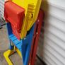 folable high chair with height adjustment Image 3