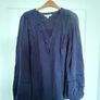 Love & Roses Navy Long-Sleeved Top Size 18 Image 2
