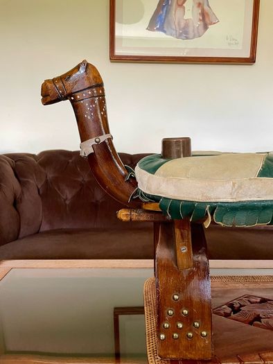 MCM Uber Kitsch Retro North African Footstool Childs Chair 1960s