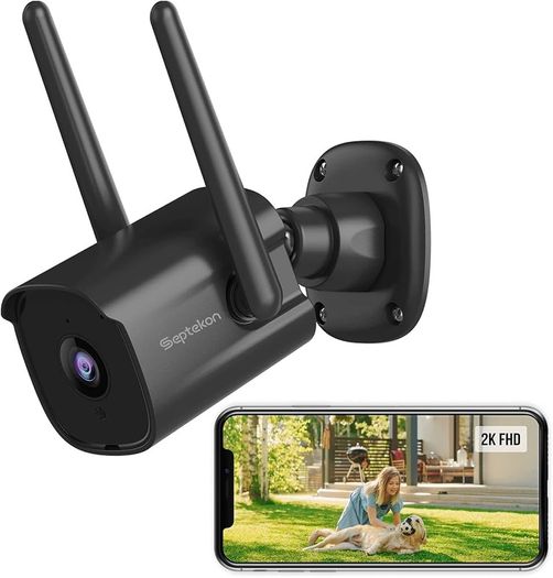 NEW SALE | Security Camera Outdoor, CCTV Camera Wireless, 2K Dual Antenna WiFi Home Surveillance Cameras with IP66 Waterproof, Night Vision, AI Motion Detection, 2-Way Audio