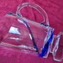 Antique Kilkenny Cobalt Blue Swirl Glass Large Footed Water Jug /Pitcher Image 9
