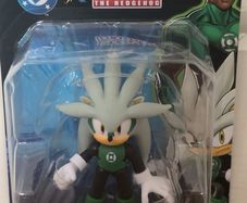 Sonic x DC Silver Green Lantern 6cm Jakks Pacific Figure NEW IN BOX