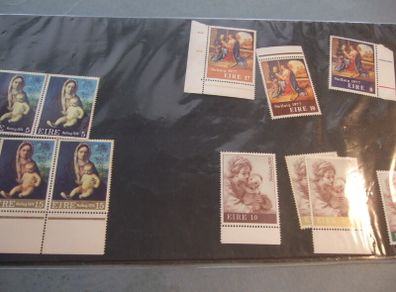 Irish Mint Christmas Stamps.