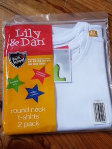 BNIP 2 White Teeshirts Age 4-5