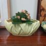 Fabulous Large Vintage SylvaC Art Deco Hyacinth Vase/Jardiniere/Planter, Shape #2485 in the Stunning and Rare Buttercup Yellow Glaze, Excellent Condition Image 5