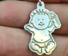 New Baby Sterling Silver Pendant Set