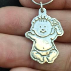 New Baby Sterling Silver Pendant Set